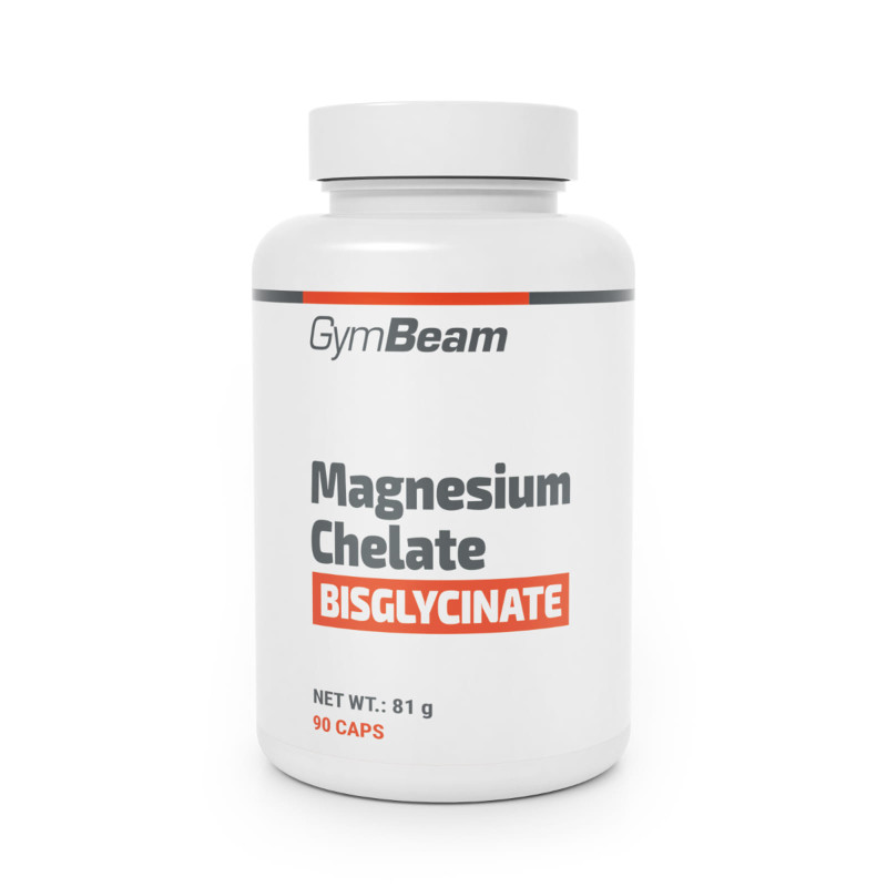 GymBeam Magnez Chelatowany 90 kaps - Magnez na stres i sen