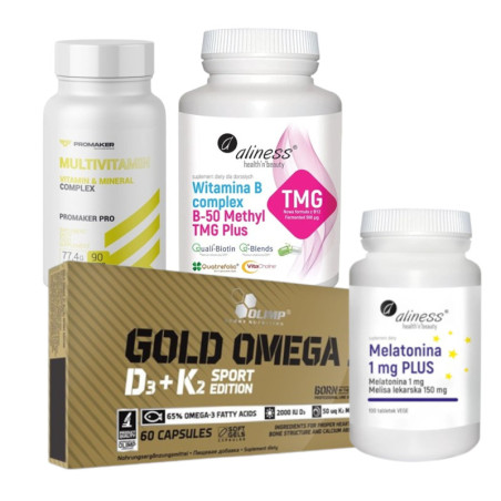 Zestawy Młody Wojownik (25-35 lat) - Energia, Koncentracja, Regeneracja