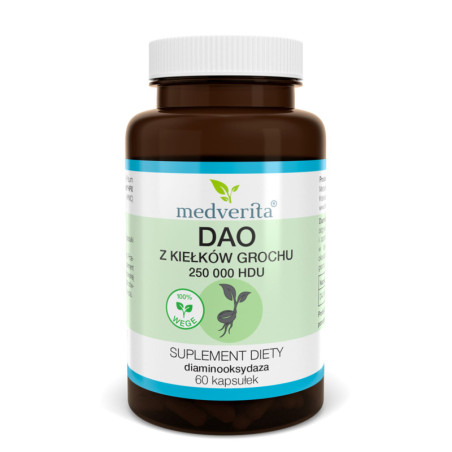 Medverita DAO z Kiełków Grochu 250'000 HDU - Nietolerancja Histaminy