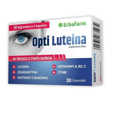 ErbaFarm Opti Luteina 30 kaps - Ochrona wzroku
