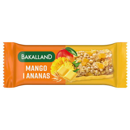 Bakalland Baton Mango Ananas 40g - Zdrowa Przekąska