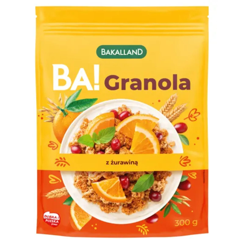 Bakalland BA! Granola 300g - Zdrowe śniadanie i przekąska