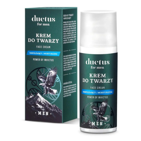 DUETUS FOR MEN INVICTUS Krem do Twarzy 50ml - Nawilżenie i regeneracja