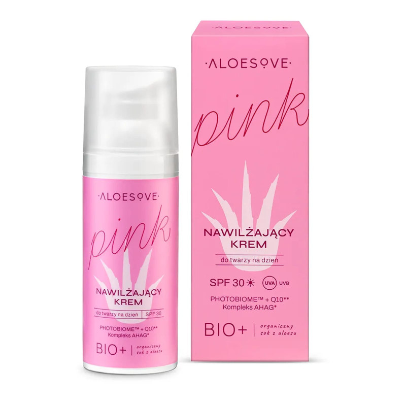 Aloeslove PINK Krem nawilżający 50 ml SPF30
