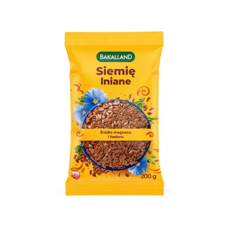 Bakalland Siemię Lniane 200g - Zdrowa Żywność