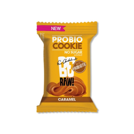 BeRAW Probio Cookie Caramel 18g - Zdrowe ciastko z probiotykiem