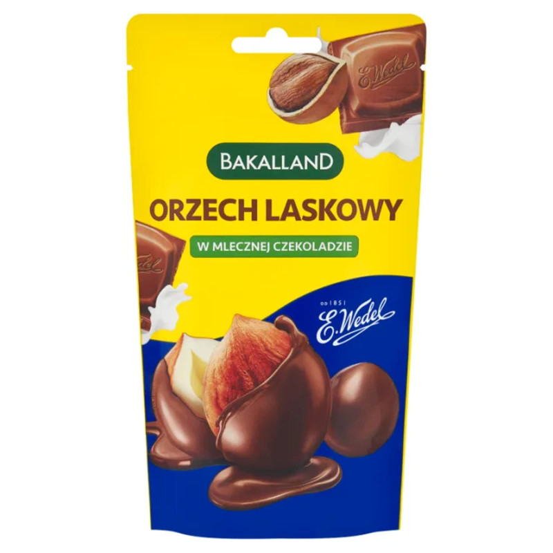 Bakalland Orzech Laskowy w Czekoladzie Mlecznej 72g - Pyszna przekąska