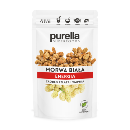 Purella Superfoods Morwa Biała 100g - Naturalne wsparcie metabolizmu cukru