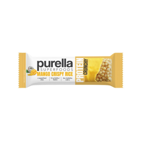Purella Prot. Baton Mango Crispy Rice 45g - Proteinowy Baton Bez Cukru