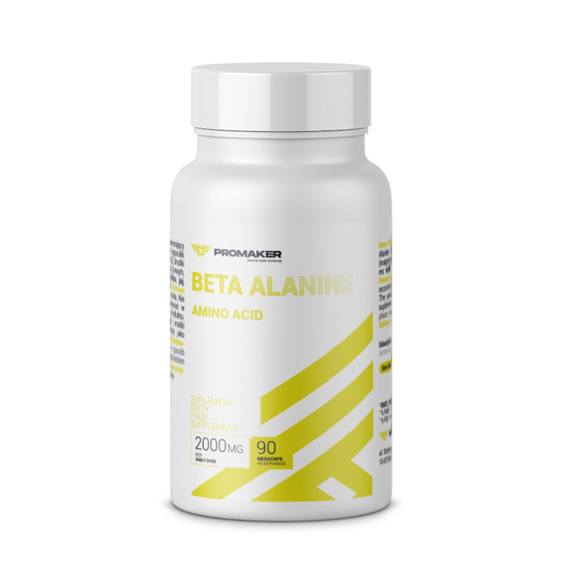 Promaker Beta-Alanine 90 kaps - Energia i Wytrzymałość