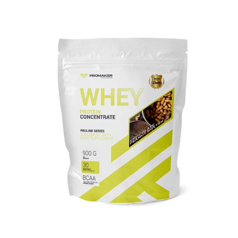 Promaker Whey Protein Proline WPC 900g - Koncentrat Białka Serwatkowego