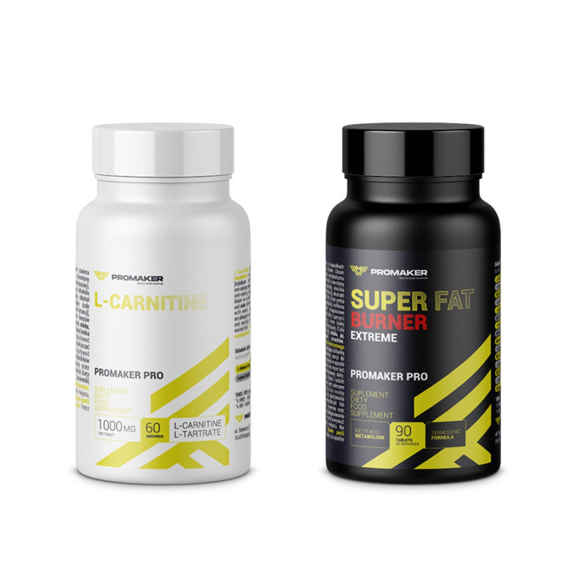 Promaker Super Fat Burner EXTREME + L-Carnitine 150tab - Spalacz Tłuszczu Bez Stymulantów