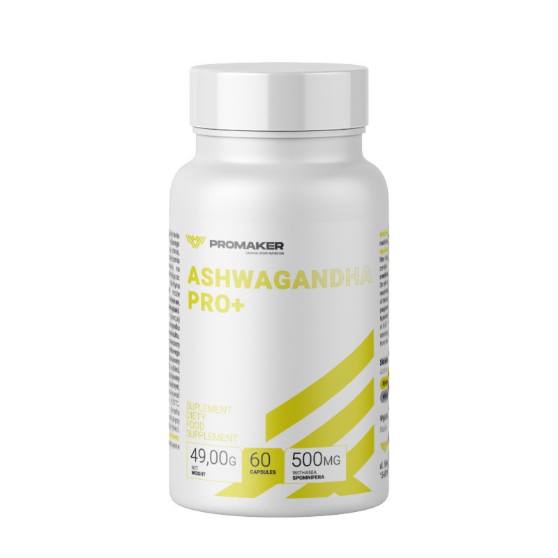 Promaker Ashwagandha PRO+ 60 kaps – Adaptogen na stres i energię