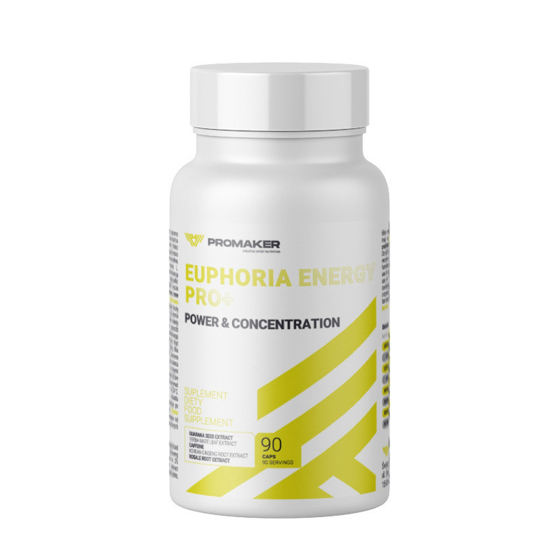 PROMAKER Euphoria Energy PRO+ 90 kaps - Energia i Koncentracja