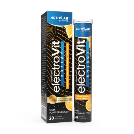 Activlab ElectroVit Energy Pomarańcza 20tab - Elektrolity z energią
