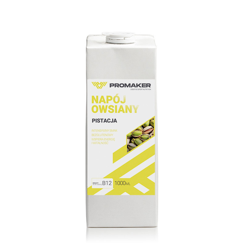 PROMAKER Napój Owsiany Pistacja 1L | Zdrowy Napój Owsiany