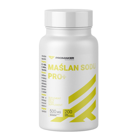 Promaker Maślan Sodu 200 kaps - Wsparcie dla jelit
