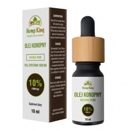 Olej Konopny Natural Plus 10% 10ml - Sklep BiotechSklep