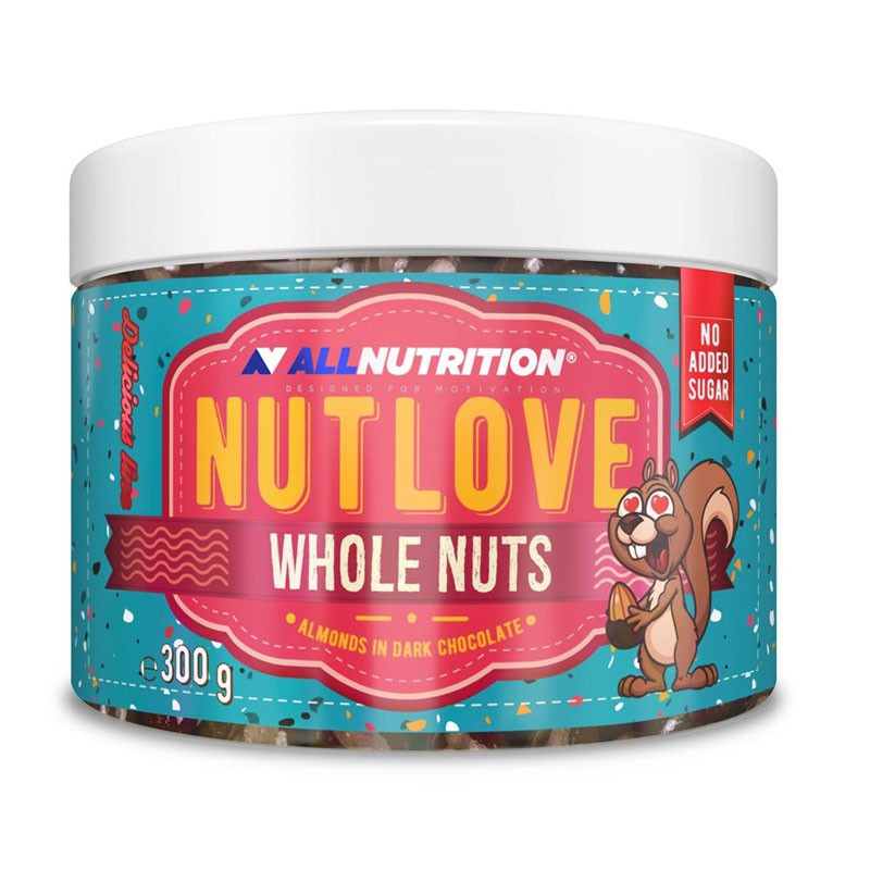 Słodycze dietetyczne - ALLNUTRITION NUTLOVE 300g Almond Dark Choco