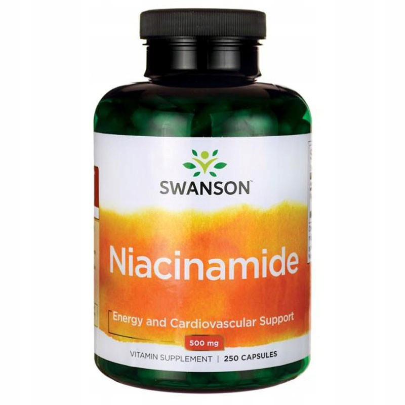 Suplement prozdrowotny - Swanson Niacinamide 500mg 250caps