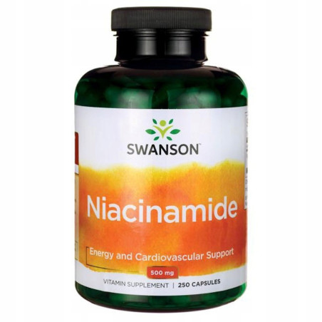 Suplement prozdrowotny - Swanson Niacinamide 500mg 250caps