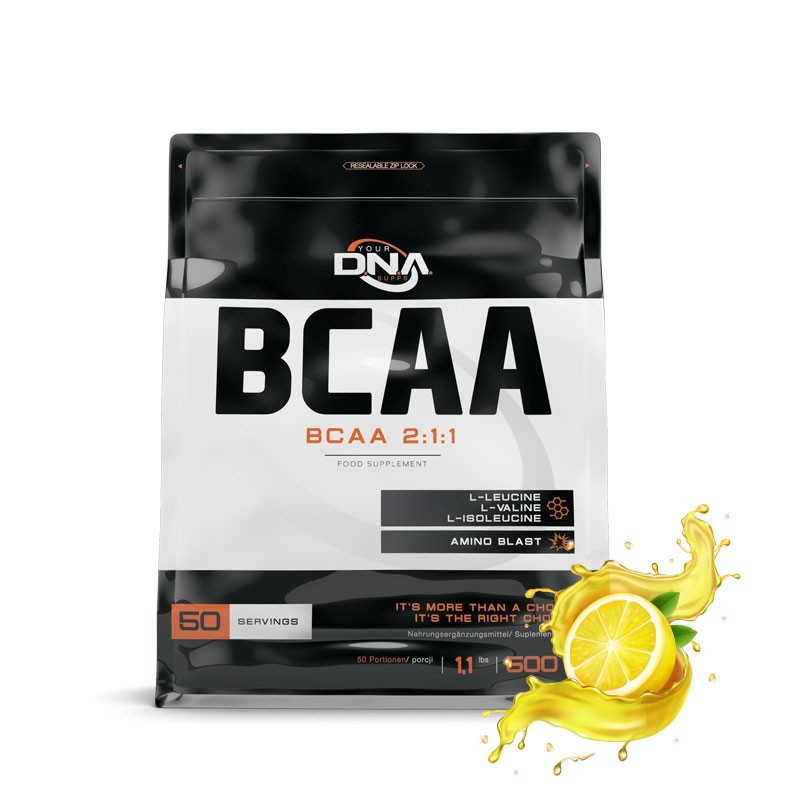 DNA BCAA 2:1:1 500g - Aminokwasy na Regenerację i Budowę Mięśni