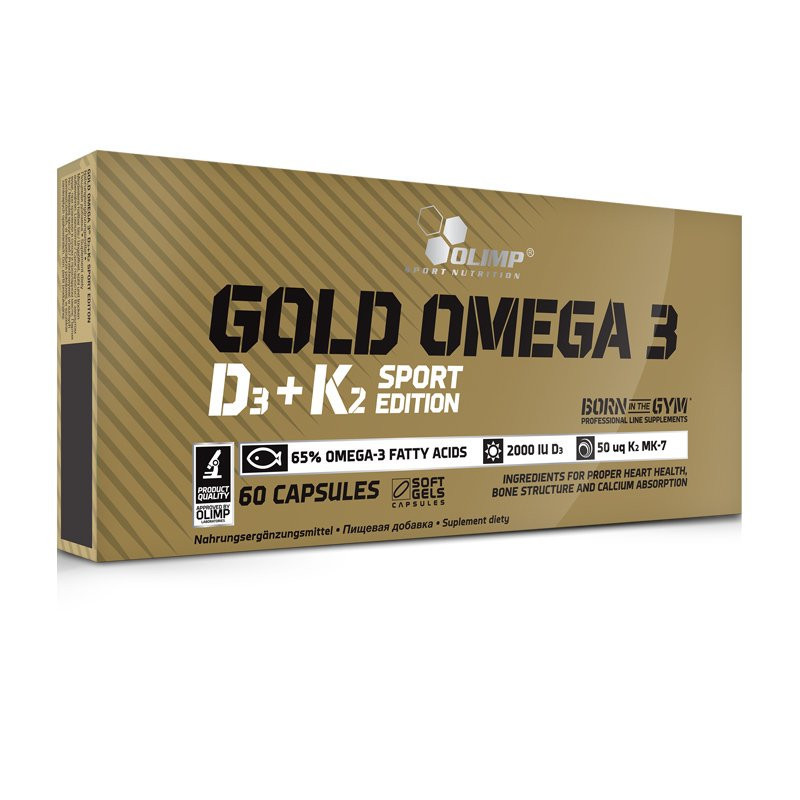 Kwasy tłuszczowe i witaminy OLIMP GOLD OMEGA-3 D3 + K2 Sport Edition 60 KAP