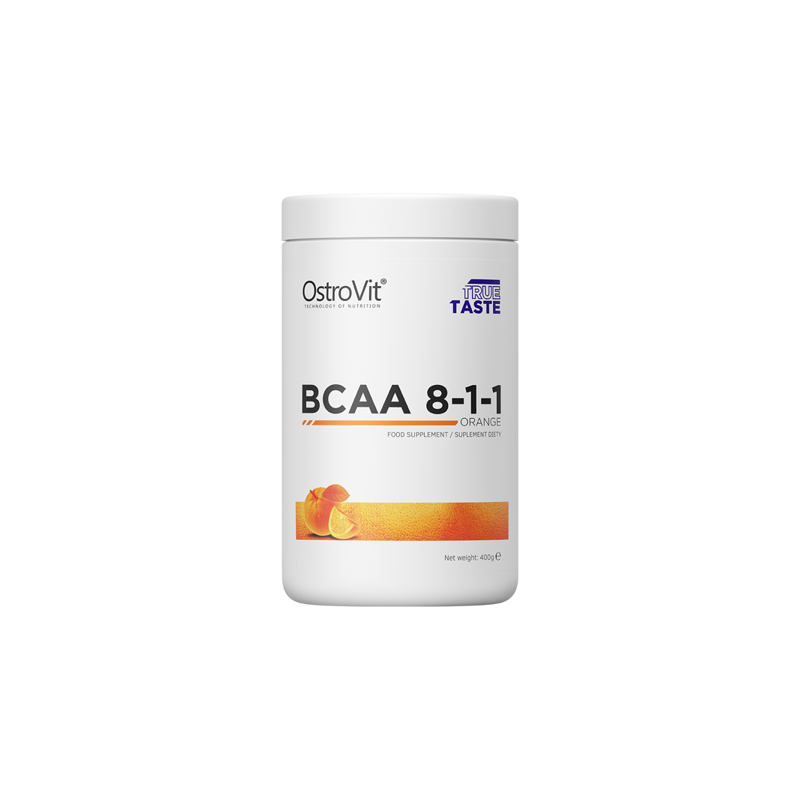 OstroVit BCAA 8-1-1 400g - Aminokwasy BCAA na regenerację i budowę mięśni