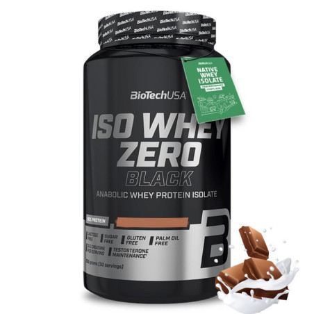 BioTechUSA Iso Whey Zero Black 908g - Izolat Białka WPI