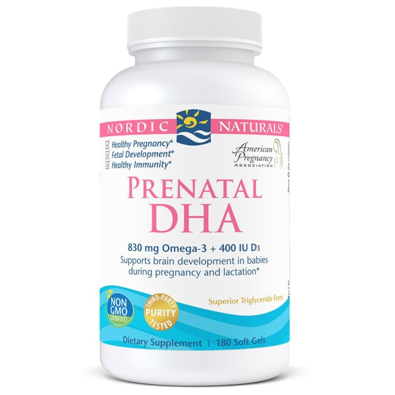 Nordic Naturals Prenatal DHA 830mg - Witaminy dla ciężarnych