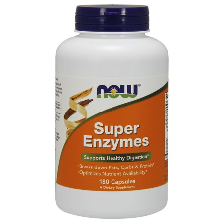 NOW Foods Super Enzymes 180tab - Enzymy Trawienne