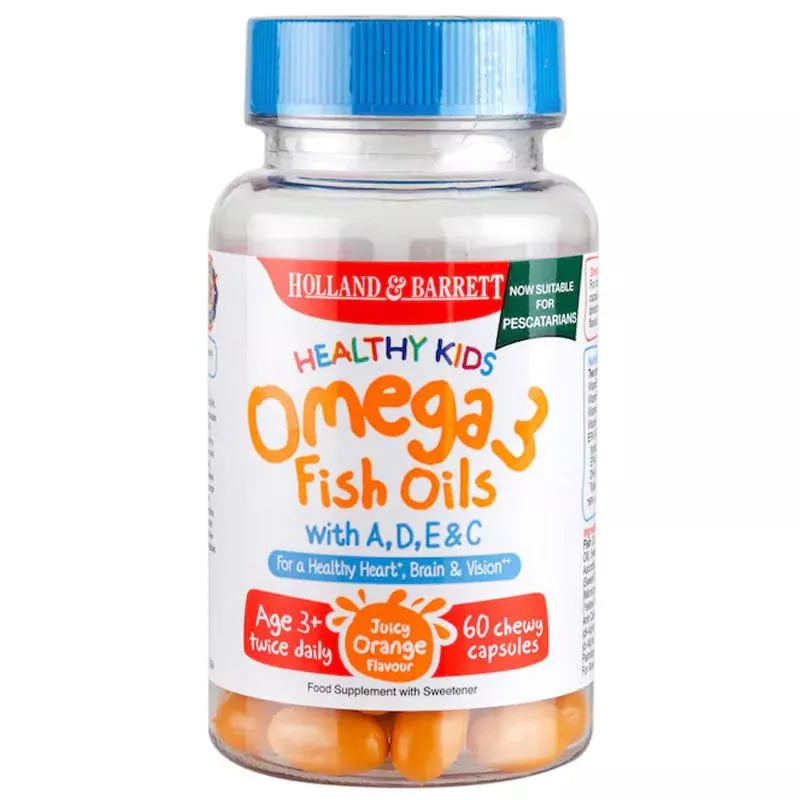 Holland & Barrett Kids Omega 3 - 120 Chewables - Kwasy Omega 3 dla dzieci