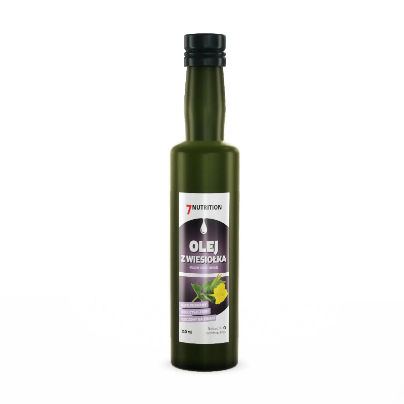 7Nutrition Olej z Wiesiołka 250ml - Zdrowy olej bogaty w GLA i kwas linolowy