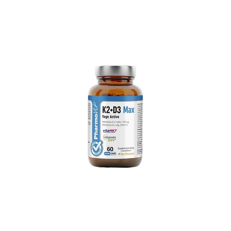 Pharmovit K2 Vit Max Vege Active - Witamina K2 dla Zdrowych Kości