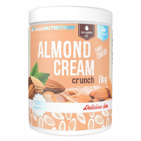 ALLNUTRITION Almond Cream Crunch 1000g - Zdrowe masło migdałowe