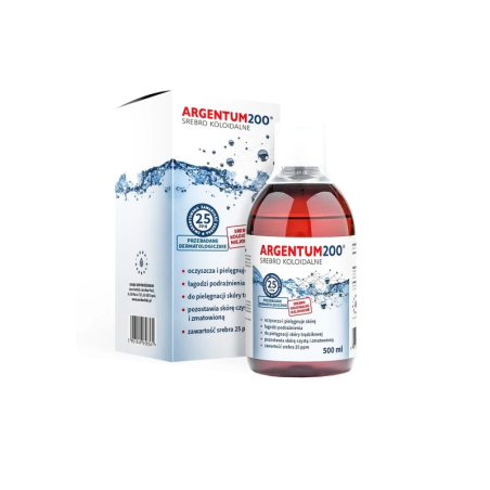 Aura Herbals Argentum 200 Srebro Koloidalne 500ml - Pielęgnacja skóry