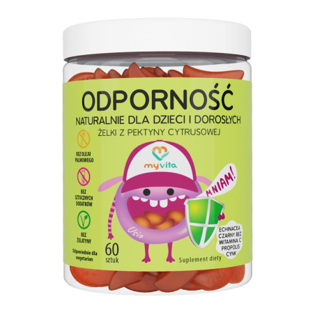 MyVita Żelki Odporność 60 szt. - Suplement diety dla dzieci i dorosłych