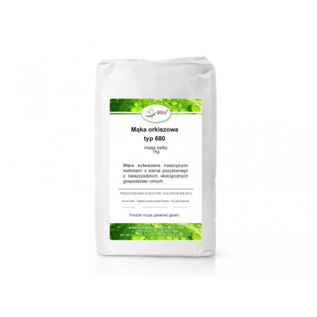 Vivio Mąka Orkiszowa Typ 680 1kg - Zdrowa Żywność