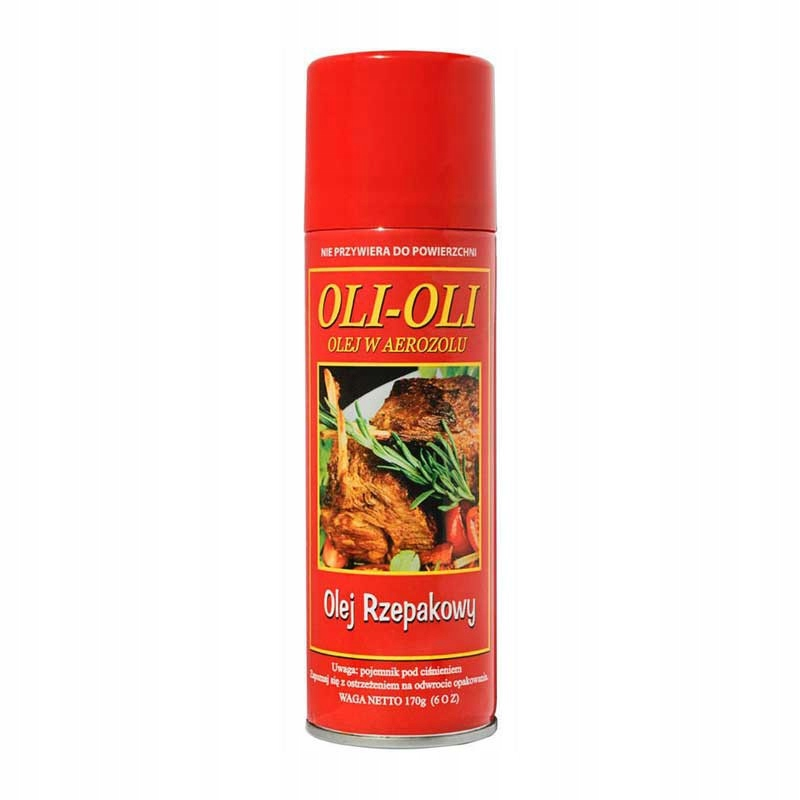 OLI OLI Olej Rzepakowy w Sprayu 170g - Niskokaloryczny Tłuszcz do Smażenia