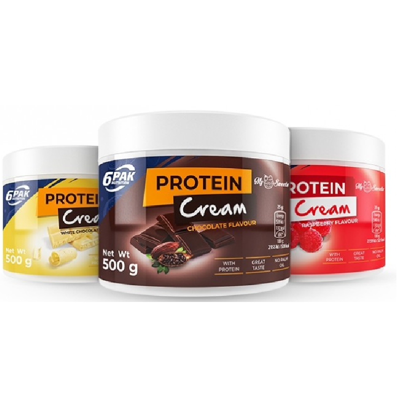 6PAK Protein Cream 500g - Krem Proteinowy Biała Czekolada