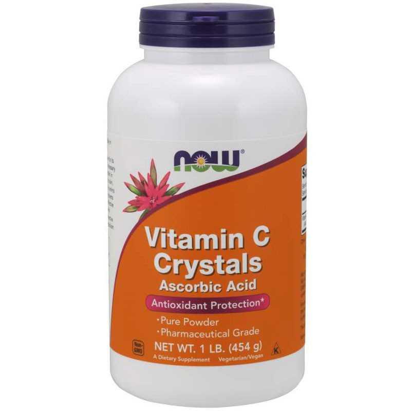 NOW Foods Vitamin C Crystals 454g - Witamina C w proszku