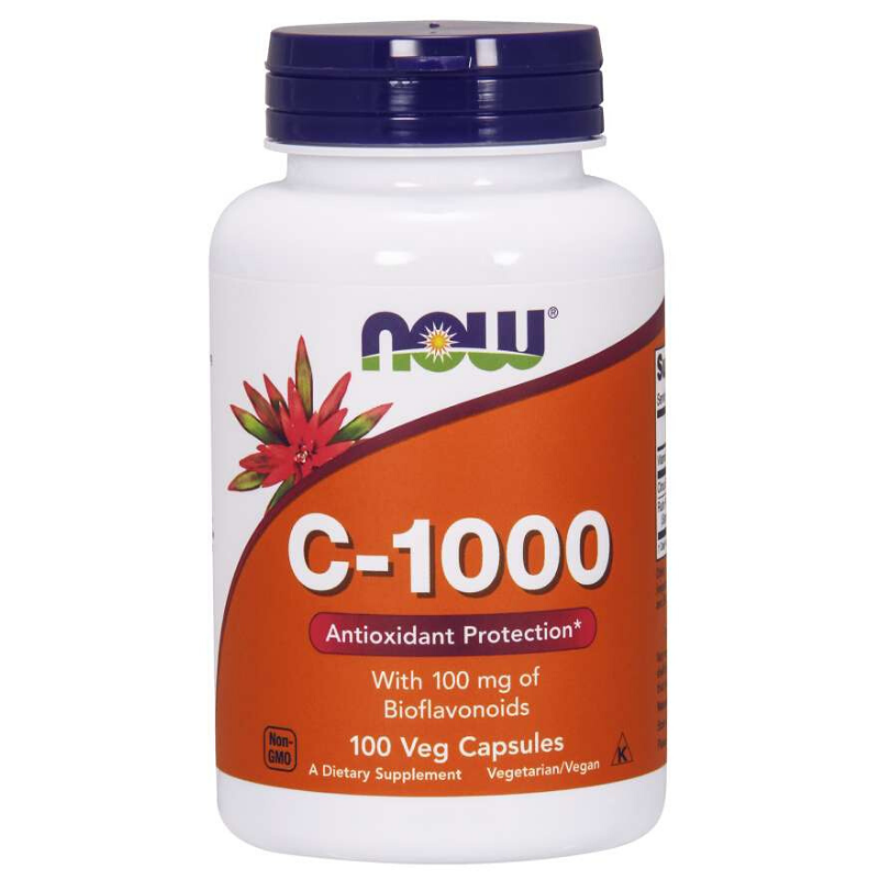 NOW Foods Witamina C-1000 100vkaps - Wzmocnij odporność!