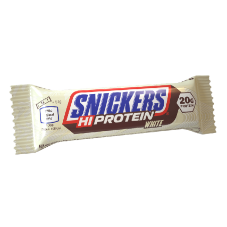 Snickers High Protein Bar Biała Czekolada 57g - Wysokobiałkowy Baton