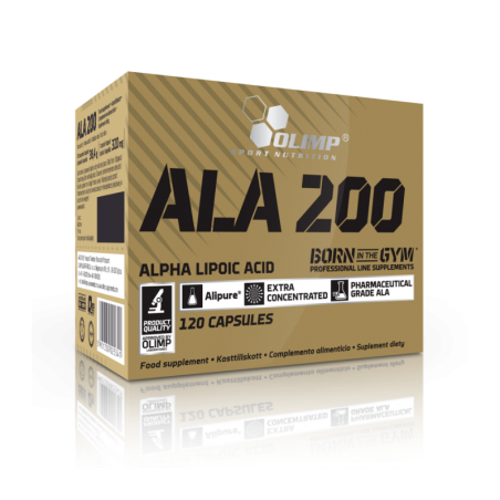 Olimp ALA 200 - Kwas Alfa-Liponowy 120 kaps. | Detox i Antyoksydanty