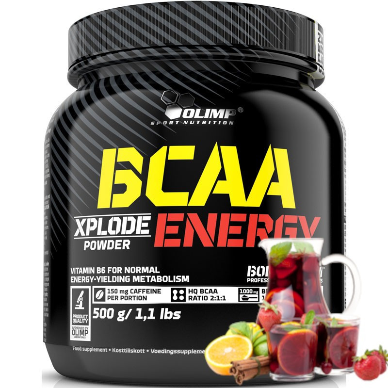 Olimp BCAA Xplode Energy 500g - Aminokwasy na Regenerację i Energię