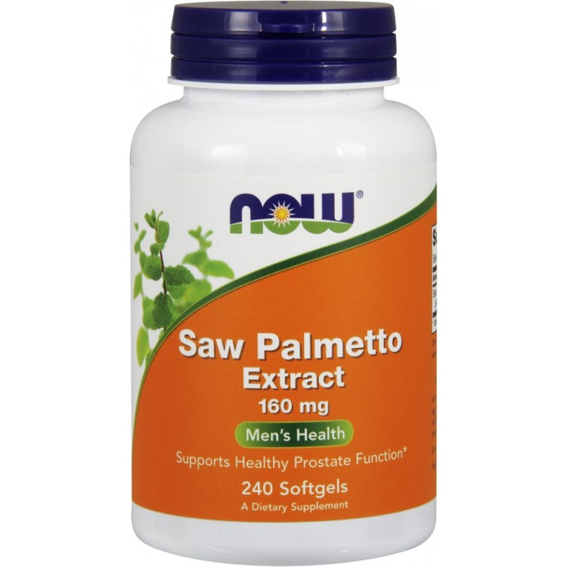 NOW Foods Saw Palmetto Extract 160mg 240 Softgels - Męska Kondycja