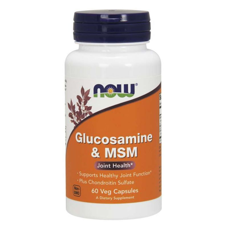 NOW Foods Glucosamine & MSM 60vkaps - Regeneracja Stawów