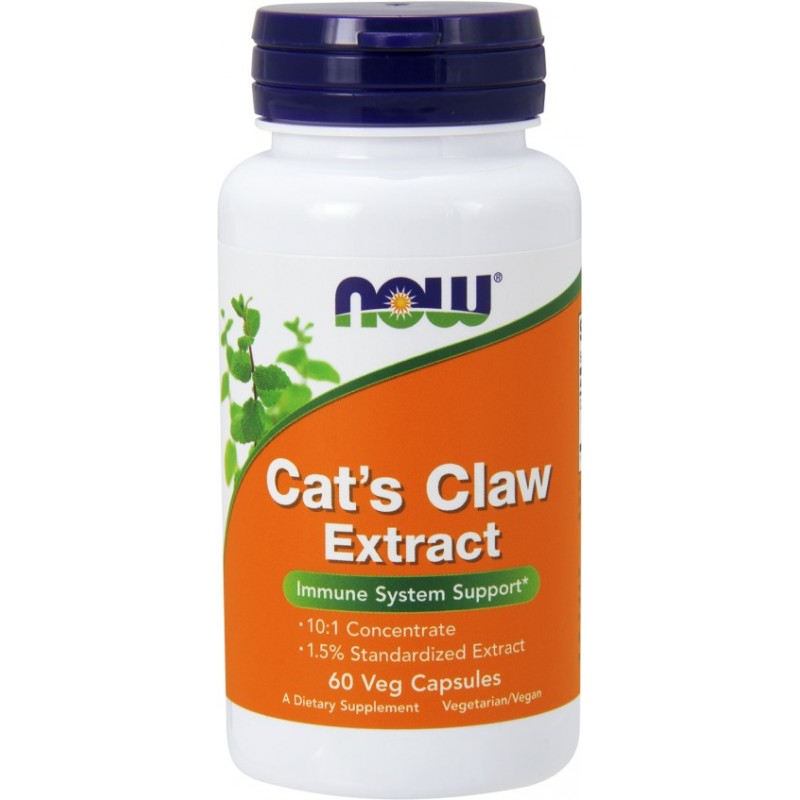 NOW Foods Cat's Claw Extract 60vkaps - Wsparcie Odporności
